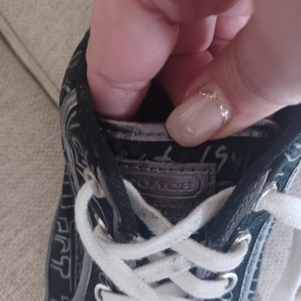 Coach Black And Silver Bandana-Print Low Top Sneakers - Picture 5 of 8